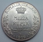 Somalia Italiana 
Mezza Rupia 1919 ... 